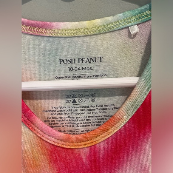 Posh Peanut Size 18-24 Month Tie Dye Romper - Picture 7 of 7
